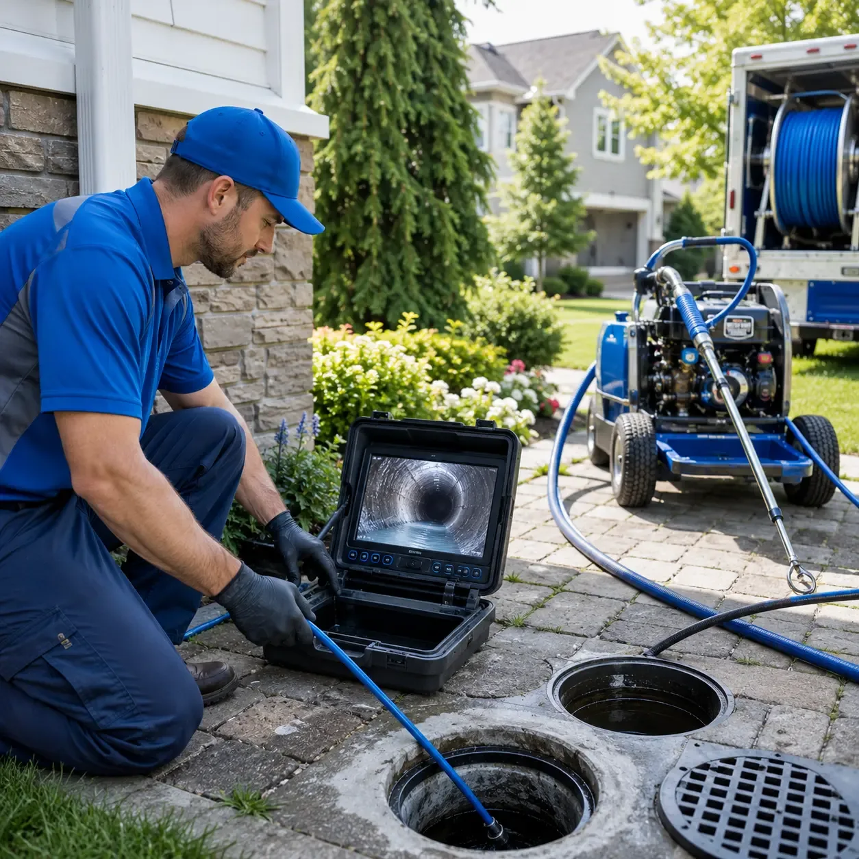 Outdoor drain cleaning professionals serving Denmark, WI