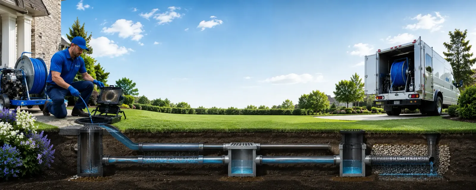 Outdoor drain cleaning information for Denmark, WI