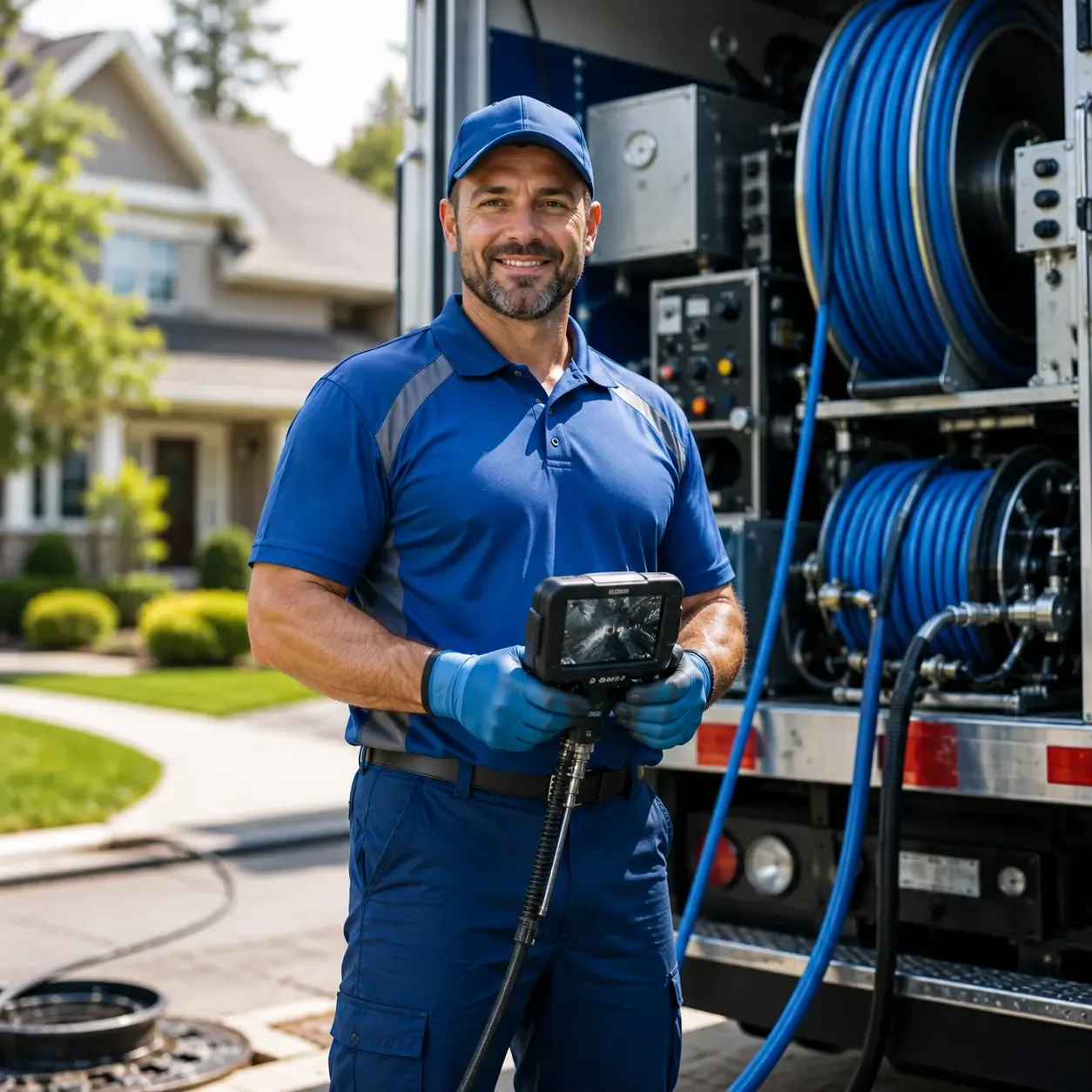 Local outdoor drain cleaning specialists in Denmark, WI